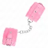 KINK – prémium bőrpántos csuklókötöző, pink színben