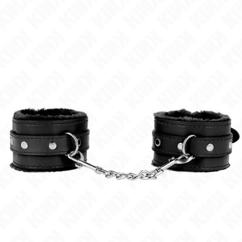 KINK – prémium, állítható fekete csuklóbilincsek 17-29 cm-ig