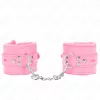 KINK – állítható, prémium pink szőrös csuklóbilincsek