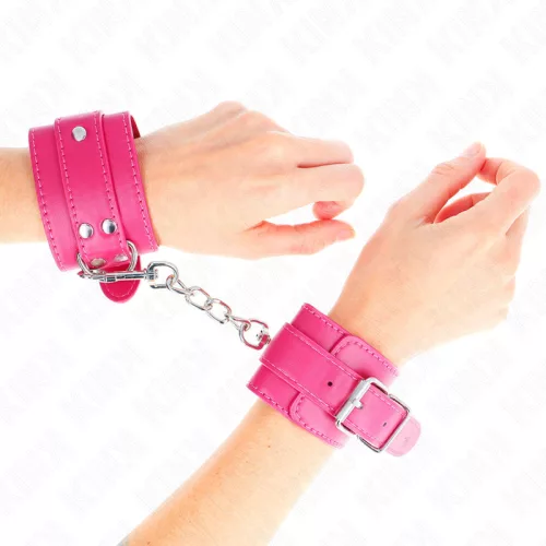 KINK – állítható csuklószorítók málna rózsás bélésben