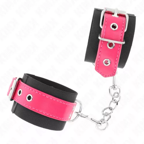 KINK – állítható nylon csuklószorító bőrszíjjal
