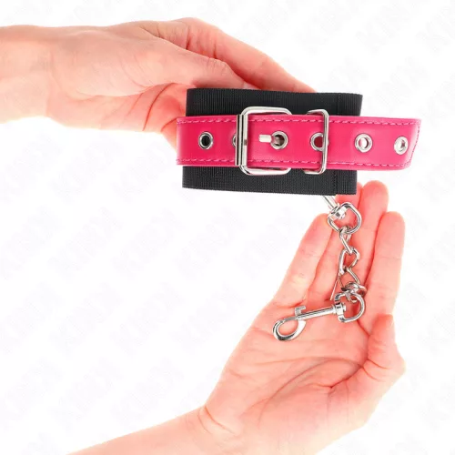 KINK – állítható nylon csuklószorító bőrszíjjal