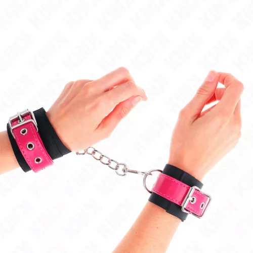 KINK – állítható nylon csuklószorító bőrszíjjal