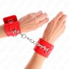 KINK – állítható piros csuklóbilincs lakattal