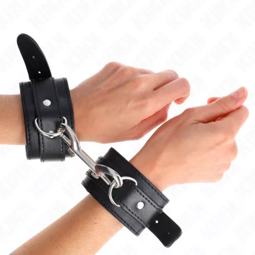 KINK – állítható csuklóbilincs, fekete, 17-28 cm
