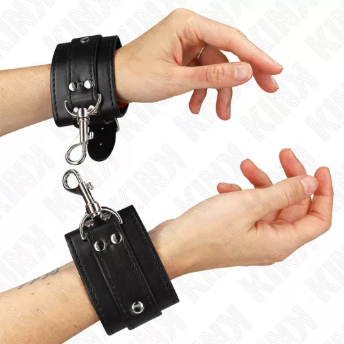KINK – állítható fekete csuklóbilincs 21-28 cm-ig