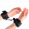 KINK – állítható fekete csuklós kötözők, gyémánt mintázattal