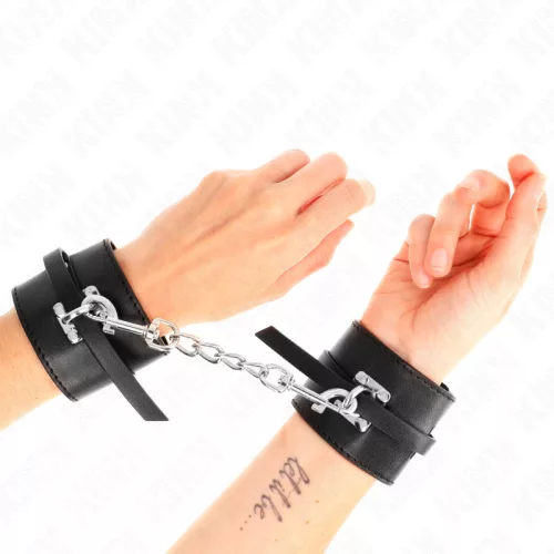 KINK – Prémium állítható csuklóbilincsek, fekete, 14,5-21 cm