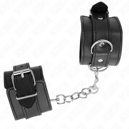 KINK – állítható fekete csuklóbilincs 20-23 cm-ig