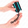 KINK - állítható nylon csuklóbilincs fekete-kék színben