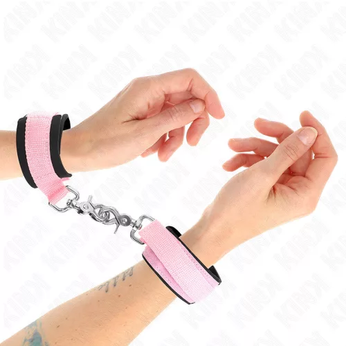 KINK – állítható pink neopréne csuklószorítók 22-34 cm