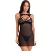 LIVCO CORSETTI FASHION – érzéki fekete chemise és tanga L/XL