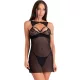 LIVCO CORSETTI FASHION – érzéki fekete chemise és tanga L/XL