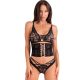 LIVCO CORSETTI FASHION – érzéki háromrészes fekete szett L/XL