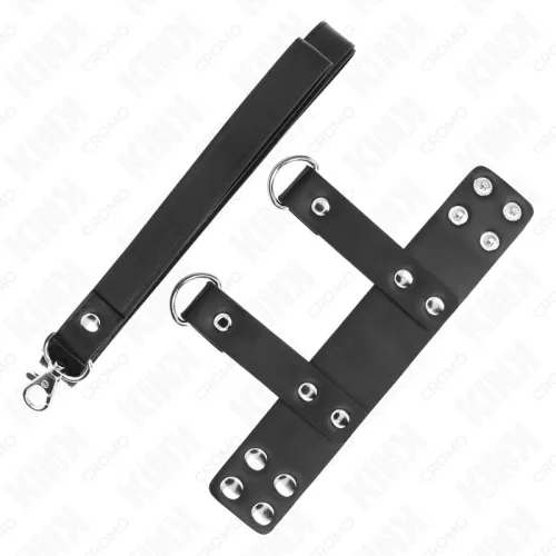 KINK – állítható bőr szíjas péniszgyűrű