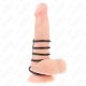 KINK – bőrrel összekötött szilikon péniszgyűrűk (5 db)