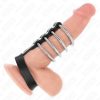 KINK – fém péniszgyűrűk bőrszíjjal és nyomásos zárszerkezettel