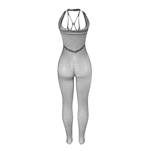 SUBBLIME – hosszú halháló body vállpántokkal, fekete