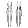 SUBBLIME - fekete bodystocking nyitott hátrésszel, egy méret