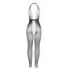 SUBBLIME - fekete bodystocking nyitott hátrésszel, egy méret