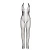 SUBBLIME - fekete bodystocking nyitott hátrésszel, egy méret