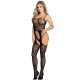 SUBBLIME – fekete pántos, harisnyás bodystocking (egy méret)