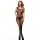 SUBBLIME - egyvállas, hálós bodystocking gyöngyökkel, fekete
