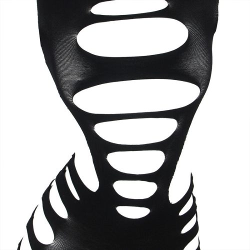 SUBBLIME – érzéki fekete hálós ruha, hosszú ujjú, egy méret