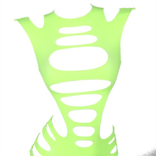 SUBBLIME - zöld, hosszúujjú, rugalmas halháló ruha