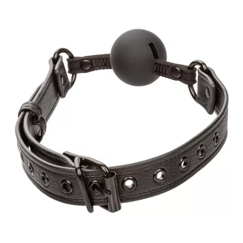 CalExotics – prémium szilikon ball gag fekete színben