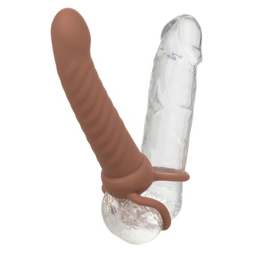 CALEXOTICS Maxx Ribbed – dupla penetráló vibrátor, 10 rezgés