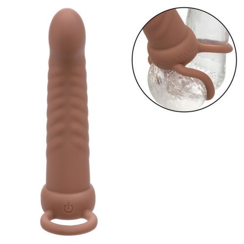 CALEXOTICS Maxx Ribbed – dupla penetráló vibrátor, 10 rezgés