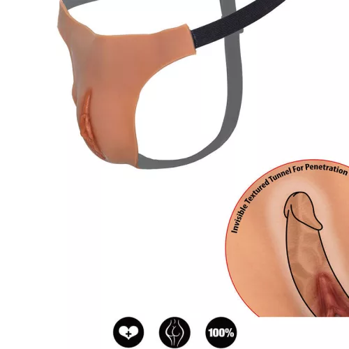 HIDDEN DESIRE – állítható nyitott vagina string prémium minőségben