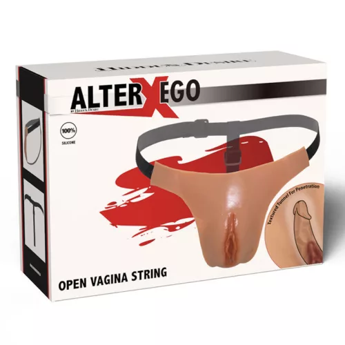 HIDDEN DESIRE – állítható nyitott vagina string prémium minőségben