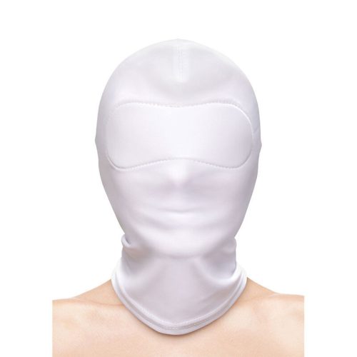 NS NOVELTIES - zárt kapucnis fehér nylon szexi ruházat