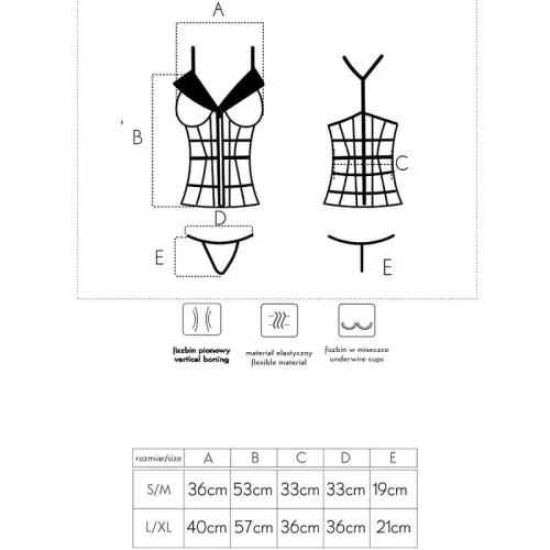 LIVCO CORSETTI FASHION – Laura férfi alsónadrág és fűző L/XL