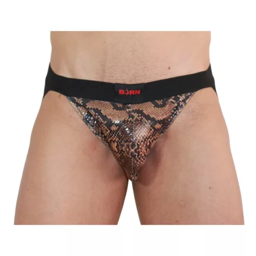 BURN - 002 JOCK SNAKE BLACK – prémium jockstrap fekete