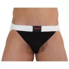 BURN - fényes fekete-fehér jock short prémium kényelemért