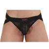 BURN 005 – elegáns fekete jock fehérnemű XL méretben