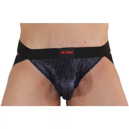BURN - fényes kék/fekete páros vibrátor S