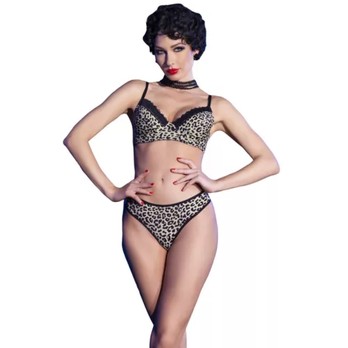 CHILIROSE – vadmacska mintás bikini szett S méretben