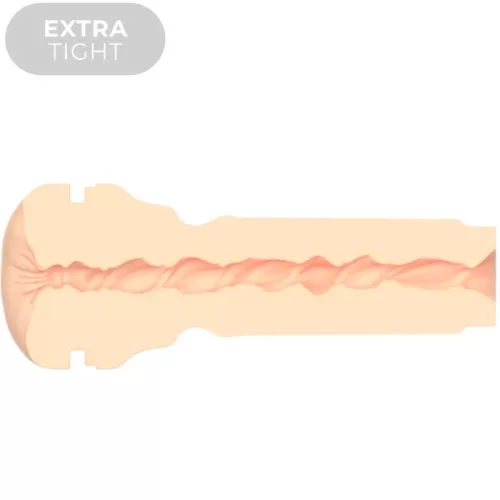 KIIROO Feel Stroker Extra Tight Butt Flesh - Maszturbátor Extra szűk anális élmény 22 cm fekete