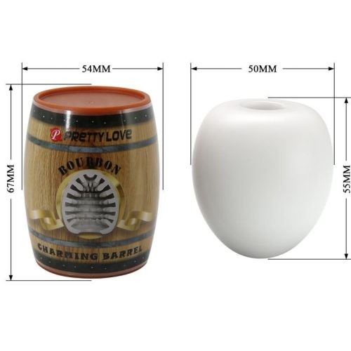 PRETTY LOVE – prémium férfi maszturbátor tojás fehér modell 2