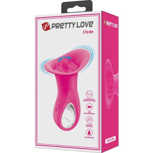 PRETTY LOVE Clyde – vibráló nyelvű csiklóizgató 12 rezgésben