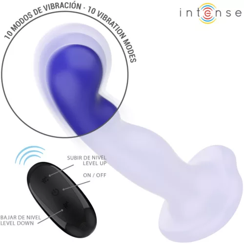 INTENSE Shorty – szívó tapadókorongos vibrátor távirányítóval
