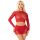 LEG AVENUE - fényes hálós crop top és mini szoknya 