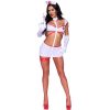 LEG AVENUE – érzéki fehér nővér jelmez M