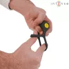 INTENSE - Fekete duplagyűrű vibrátor 10 rezgésvariációval