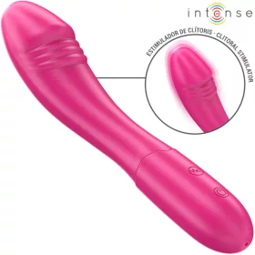   INTENSE Belinda – rugalmas vibrátor 10 rezgéssel, 19 cm rózsaszín