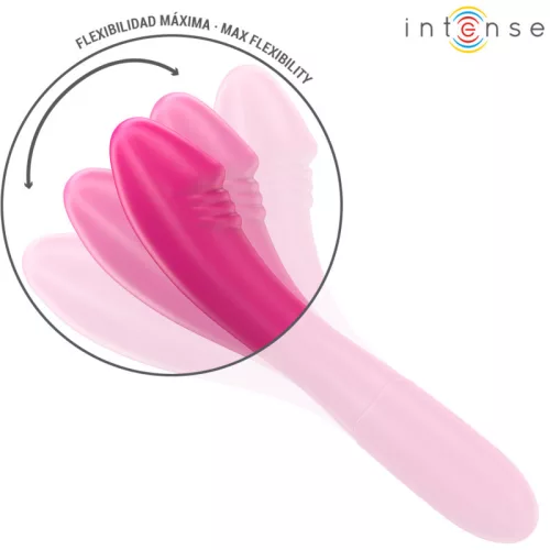 INTENSE Belinda – rugalmas vibrátor 10 rezgéssel, 19 cm rózsaszín